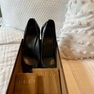 Gucci Classic Black Patent Leather Shoe